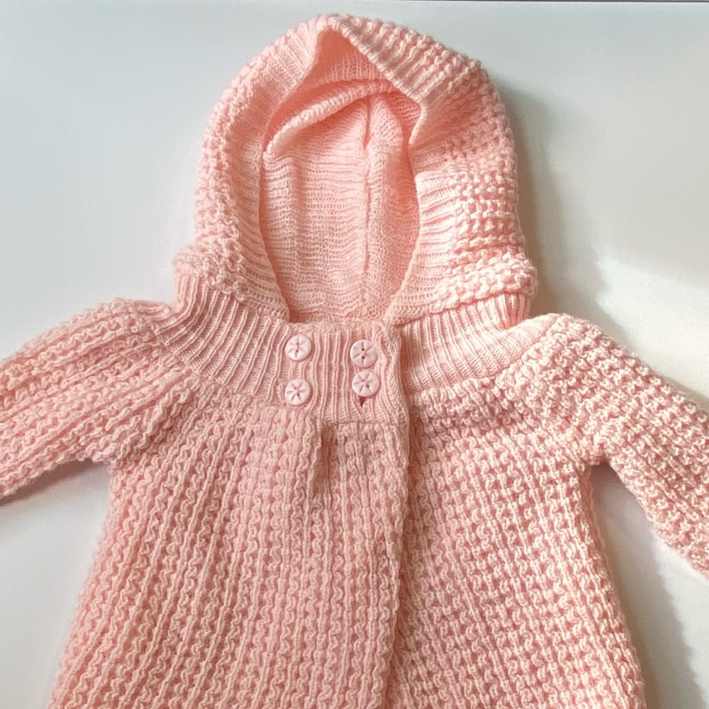 Tots Fifth Avenue Baby Girl Knit Thick Sweater Jacket Cardigan